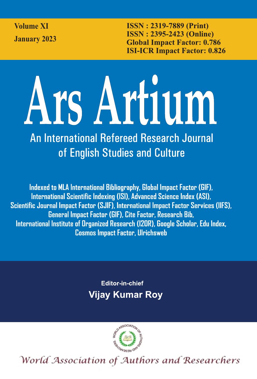 "Decolonising Indian Education: National Education Policy 2020", Ars Artium: An International Refereed Research Journal of English Studies and Culture by Susheel Kumar Sharma (Author) Edited by Vijay Kumar Roy