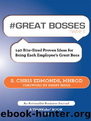 #GREAT BOSSES tweet Book01 by S. Chris Edmonds MHROD