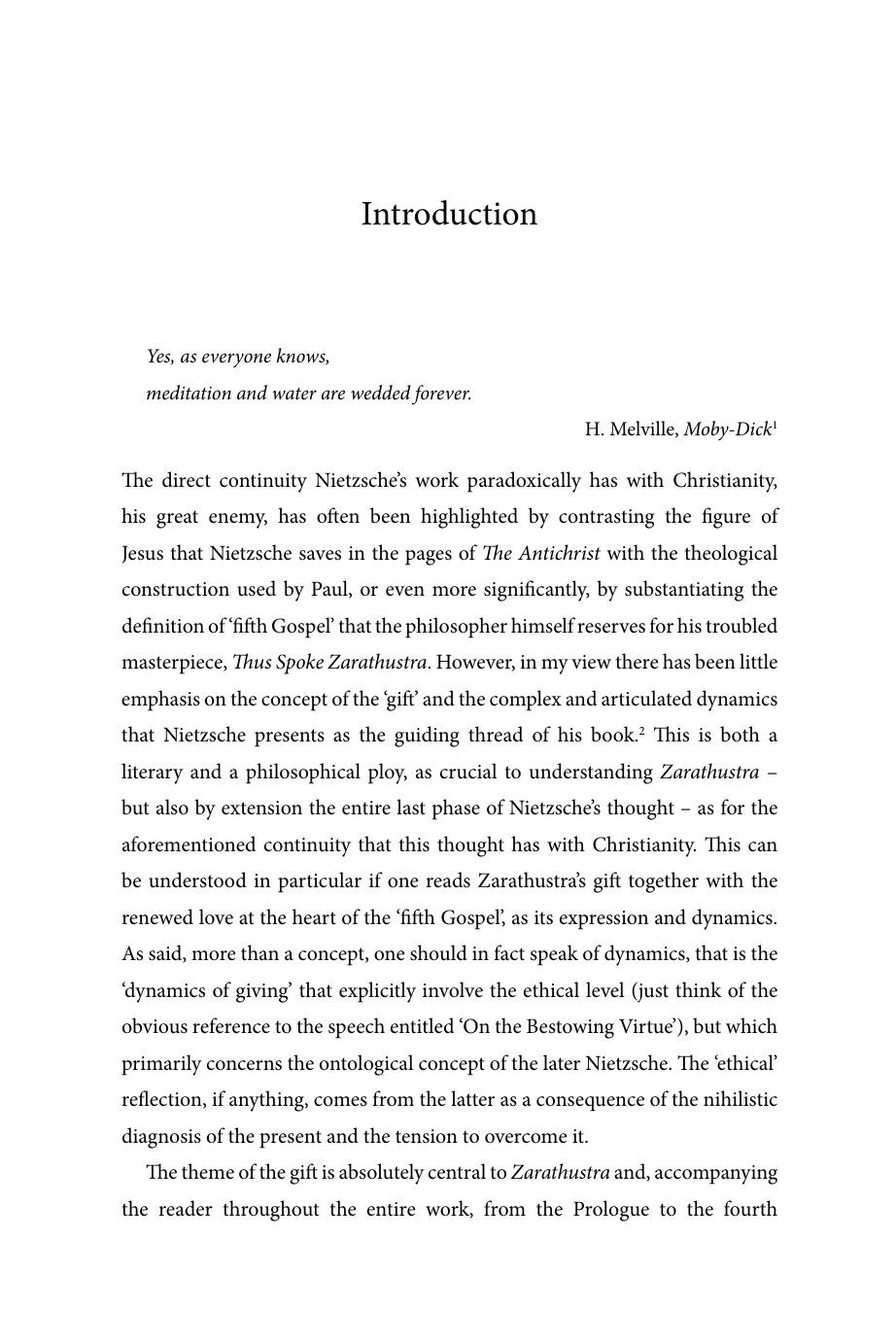 'The Gift' in Nietzsche's Zarathustra: Affirmative Love and Friendship by Emilio Carlo Corriero
