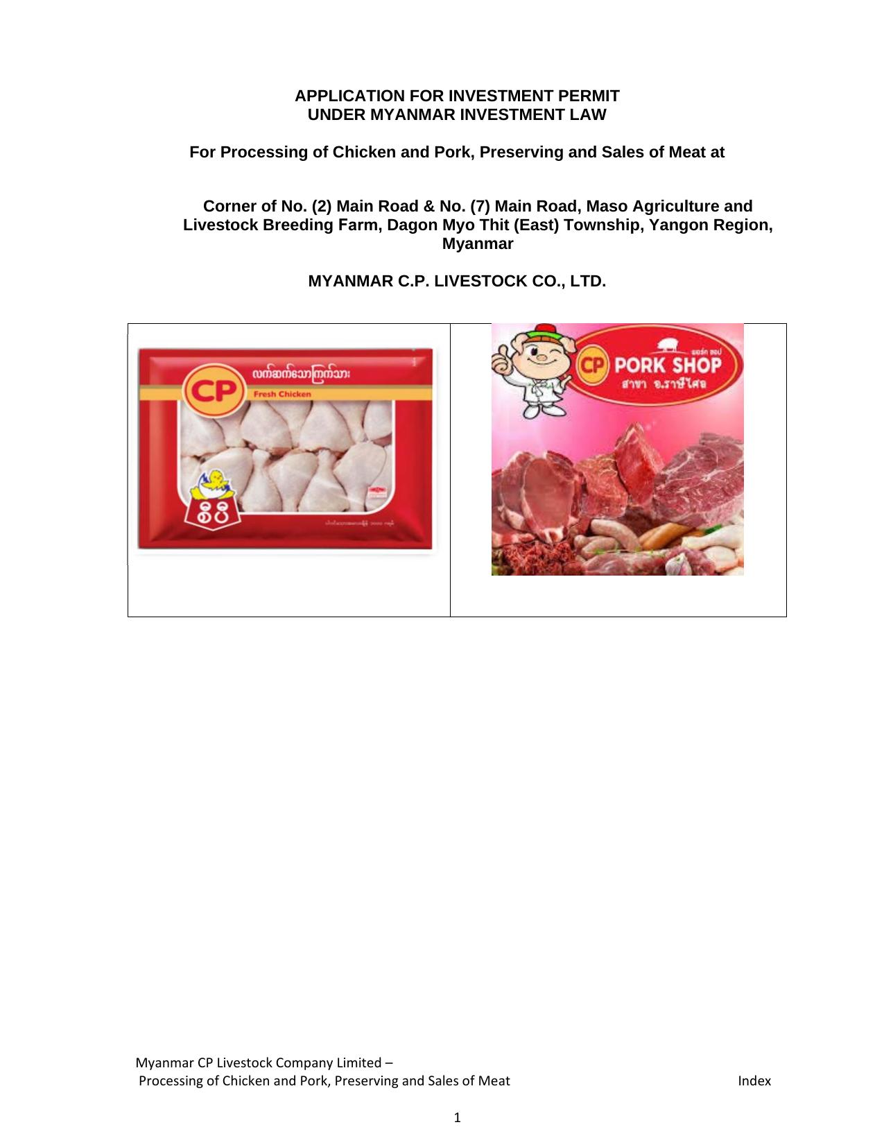 ( Combined PDF )Myanmar CP Chicken & Pig Slaughter by fapc2