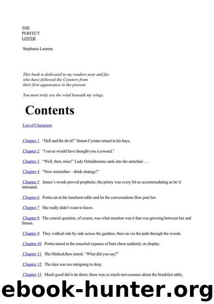 (Cynster 11) The Perfect Lover by Stephanie Laurens