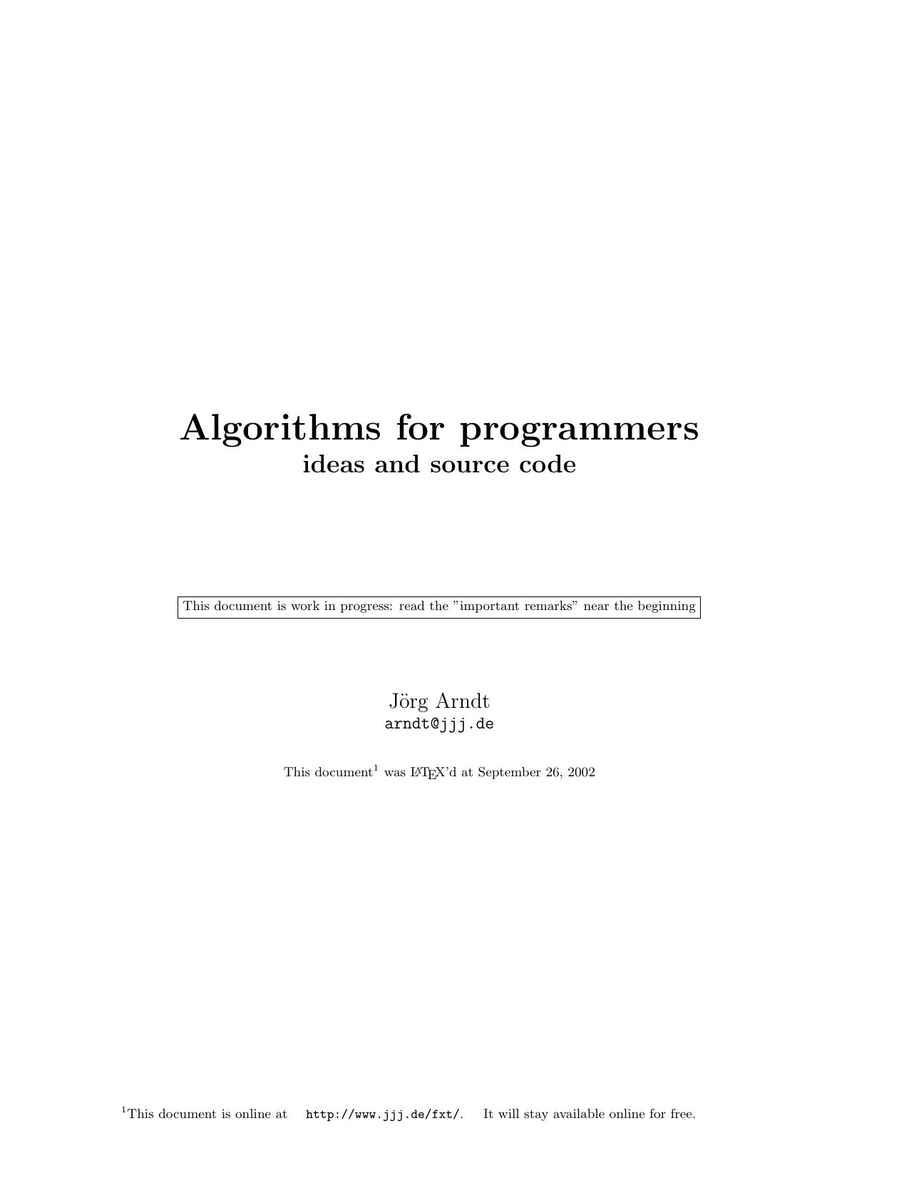 (DSP) Algorithms for Programmers by Unknown