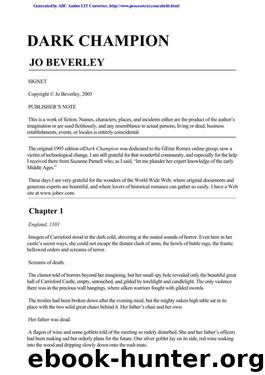 (Dark Champion #2) Dark Champion by Jo Beverley