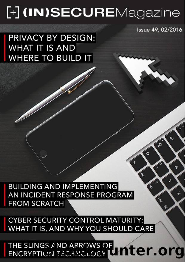 (IN)SECURE Magazine Issue 49 Privacy by Design: What is and Where to Build It by Mirko Zorz