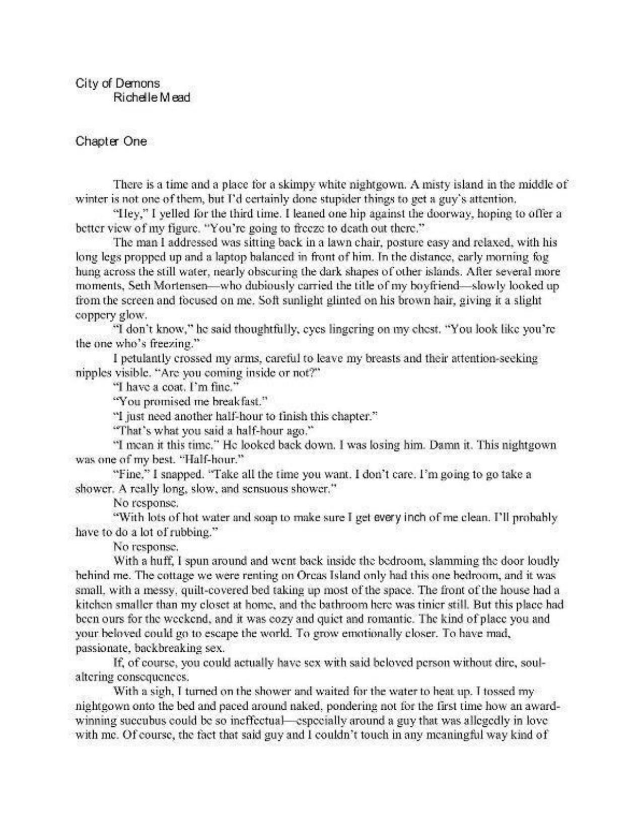 (Kincaid Side) City of Demons by Richelle Mead