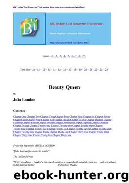 (Lear Family Trilogy #2) Beauty Queen by Julia London