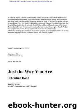 (Lost Texas Heart #1) Just The Way You Are by Christina Dodd
