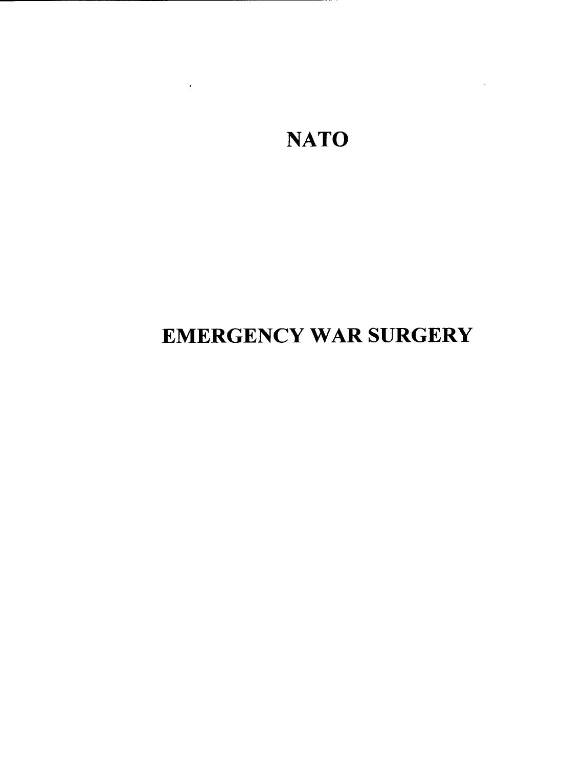 (MM) NATO Emergency War Surgery by Unknown