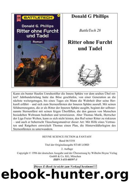 (Microsoft Word - BattleTech - 28 - Donald G Phillips - Ritter ohne Furcht u\205) by Christian