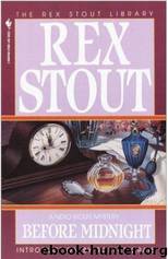 (Nero Wolfe 25) Antes De Medianoche by Rex Todhunter Stout