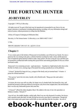 (Renfrew-Kyle #6) The Fortune Hunter by Jo Beverley