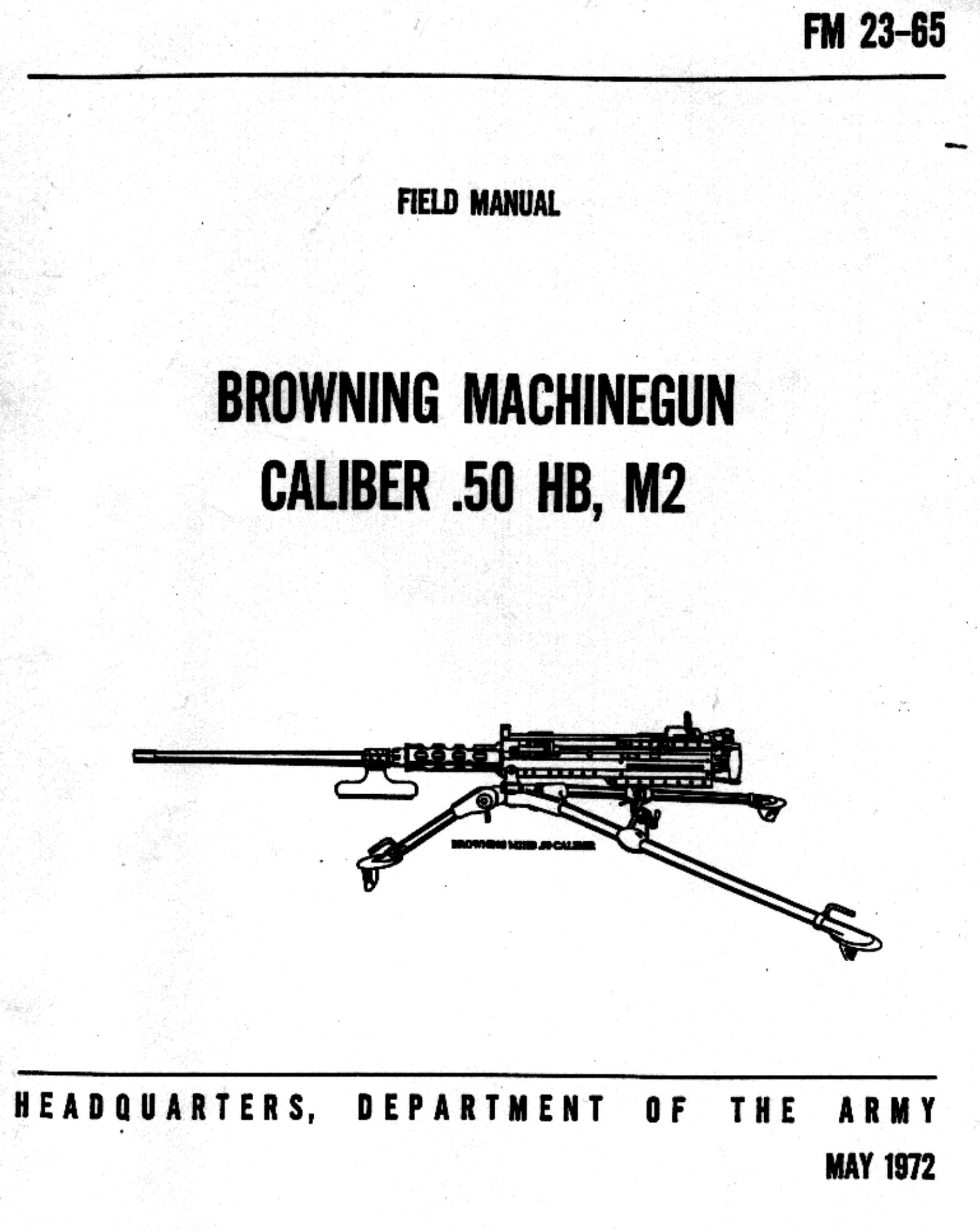(eBook - English - Military) US Army - Field Manual FM 23-65 by Browning Machinegun Cal.50 HB M2