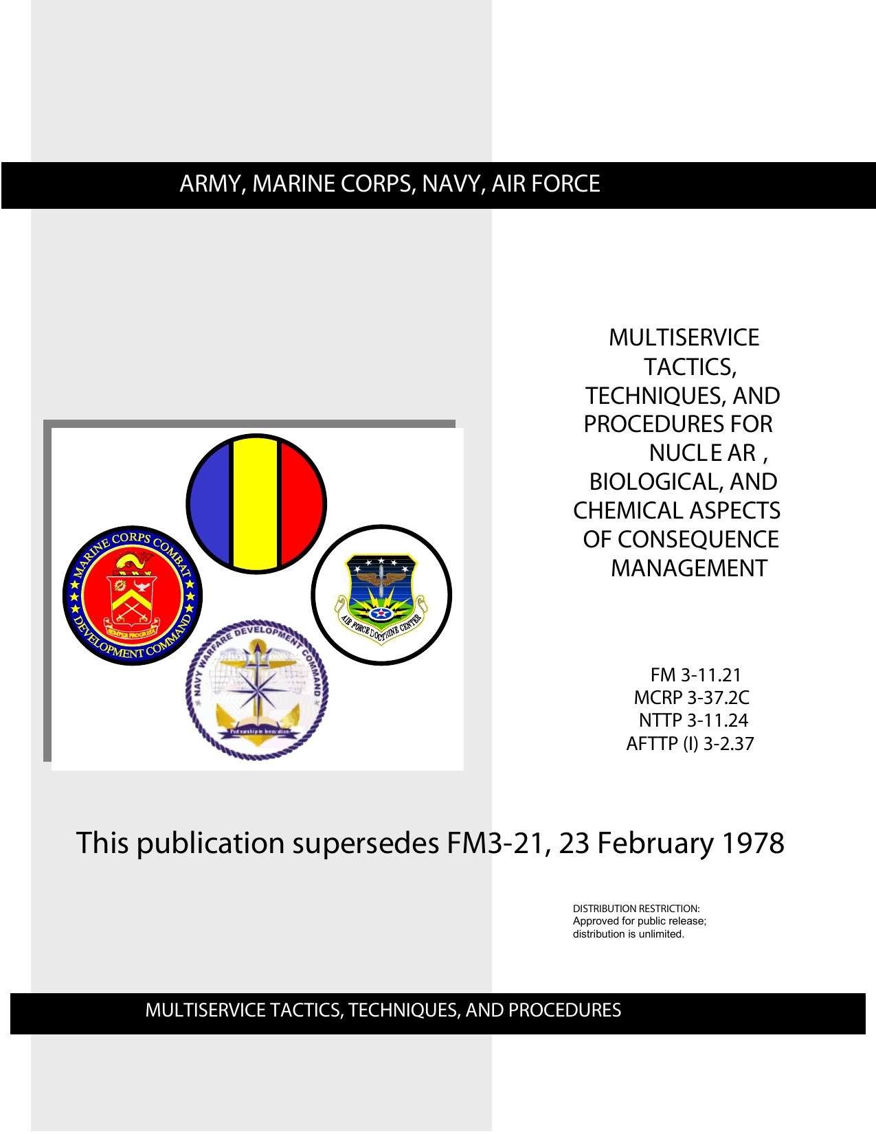 (eBook - English - Military) US Army - Field Manual FM 3-11.21 by Jennifer Evans