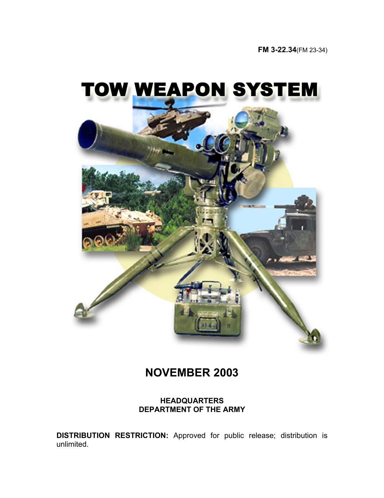 (eBook - English - Military) US Army - Field Manual FM 3-22.34 by TOW WEAPON SYSTEM Nov2003