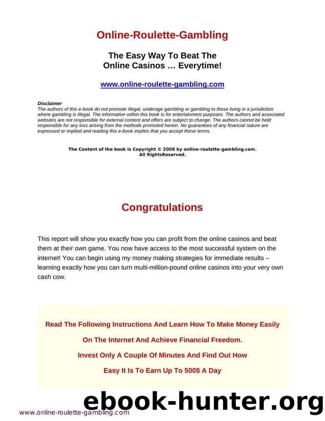 (ebook) HOW TO WIN LOTTO by Unknown