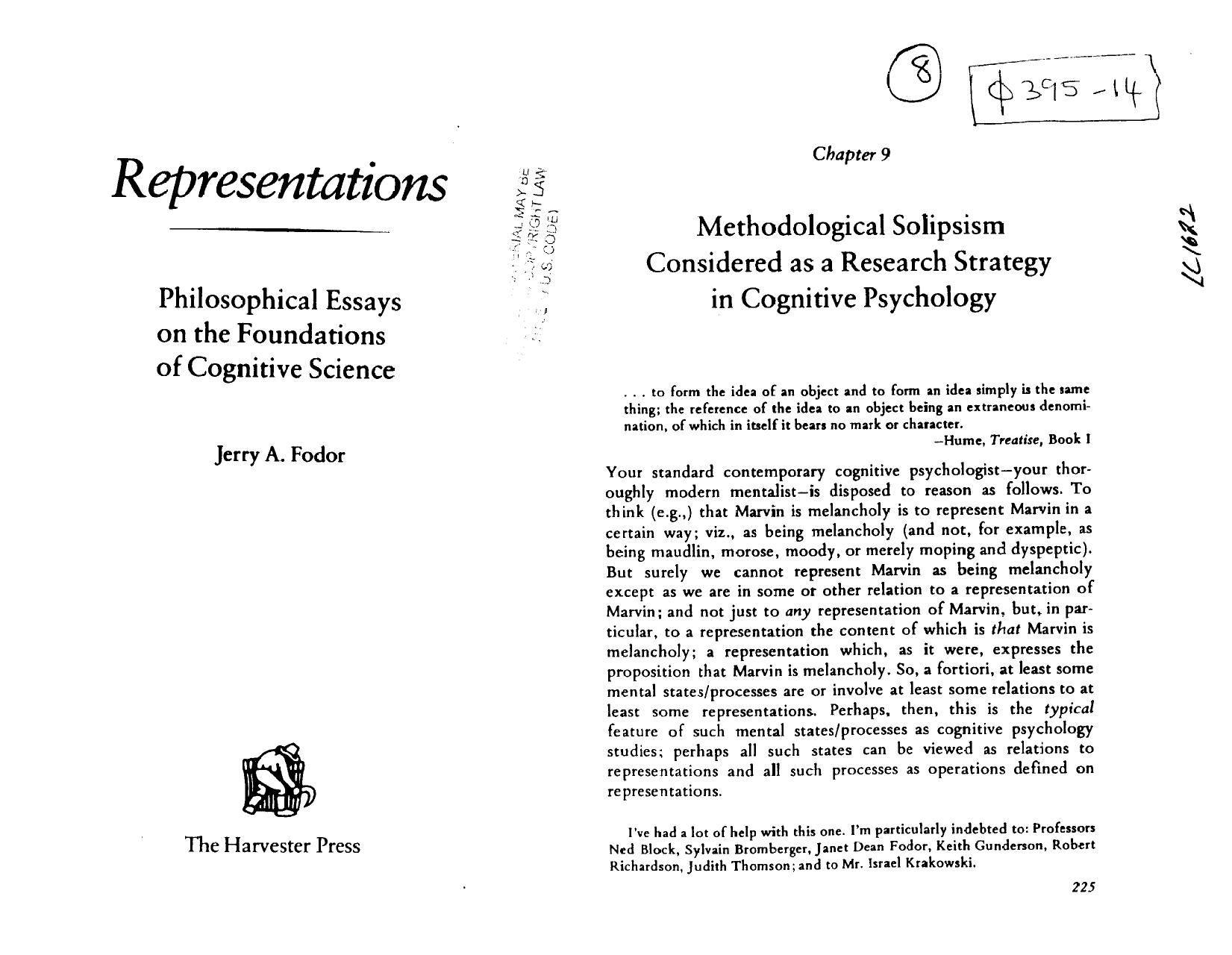 (ebook)(Philosophy of Mind) Jerry A. Fodor by reserves