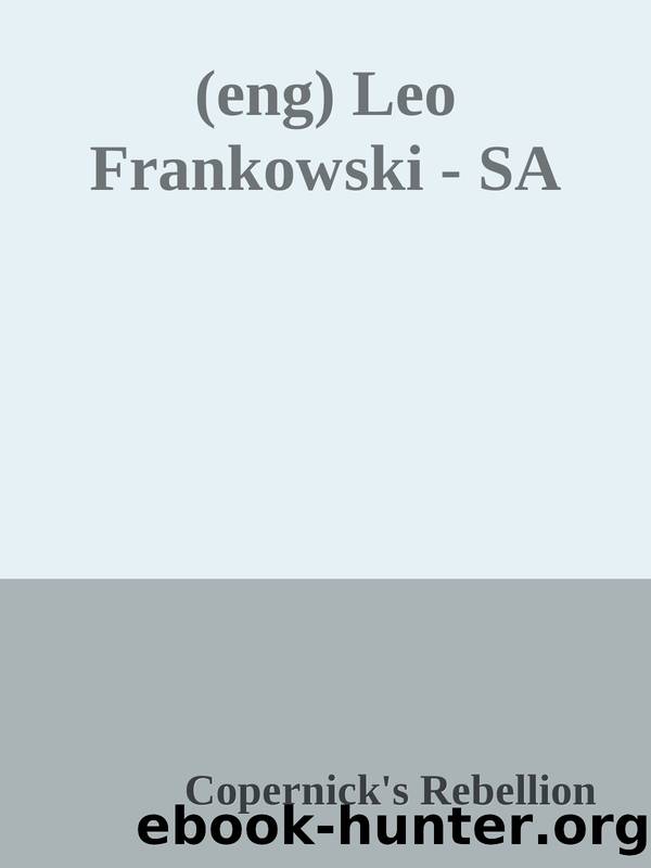 (eng) Leo Frankowski - SA by Copernick's Rebellion