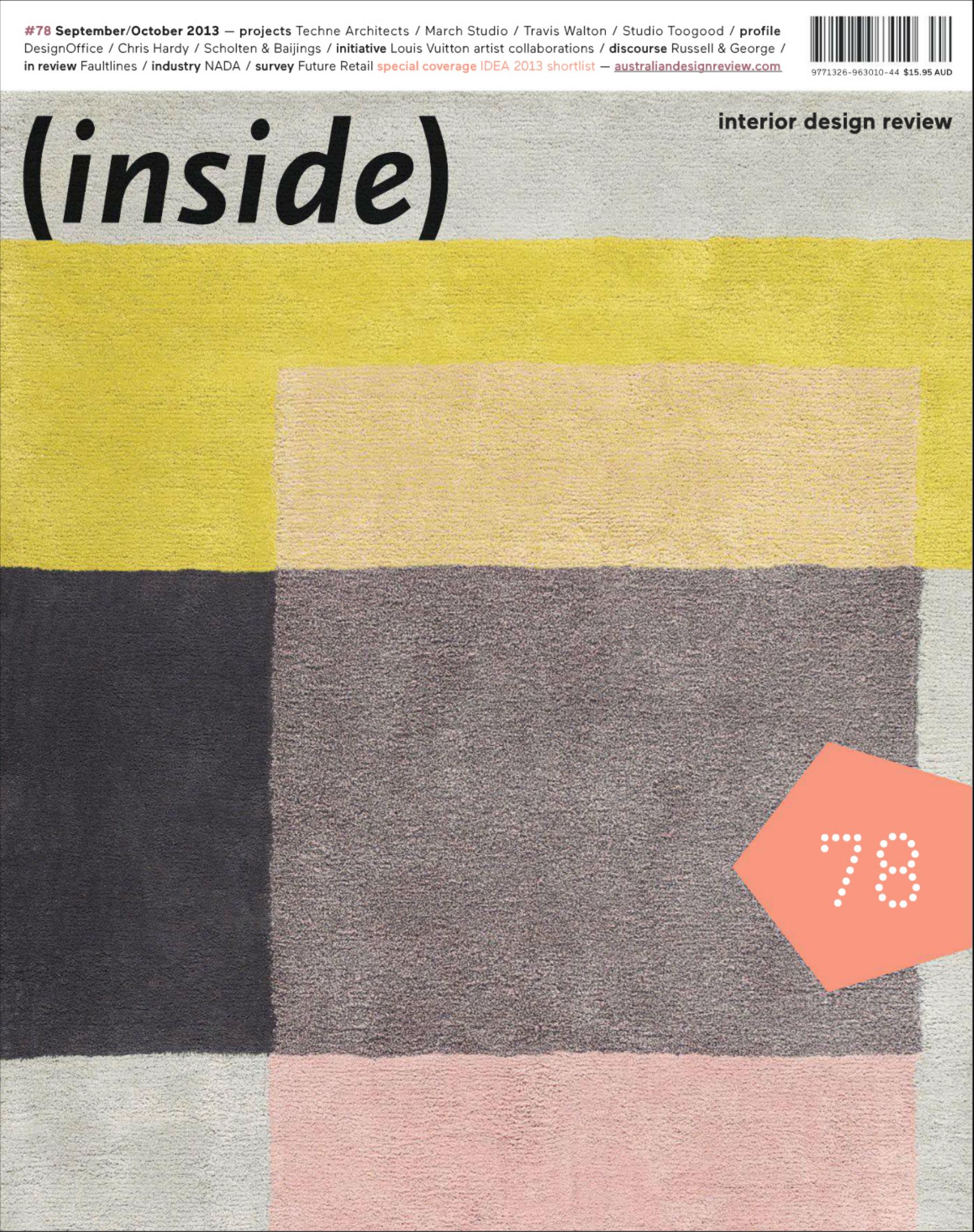 (inside) Interior Design Review Magazine September/October 2013 by Unknow