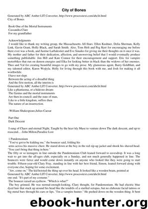 : City of Bones by Cassandra Clare