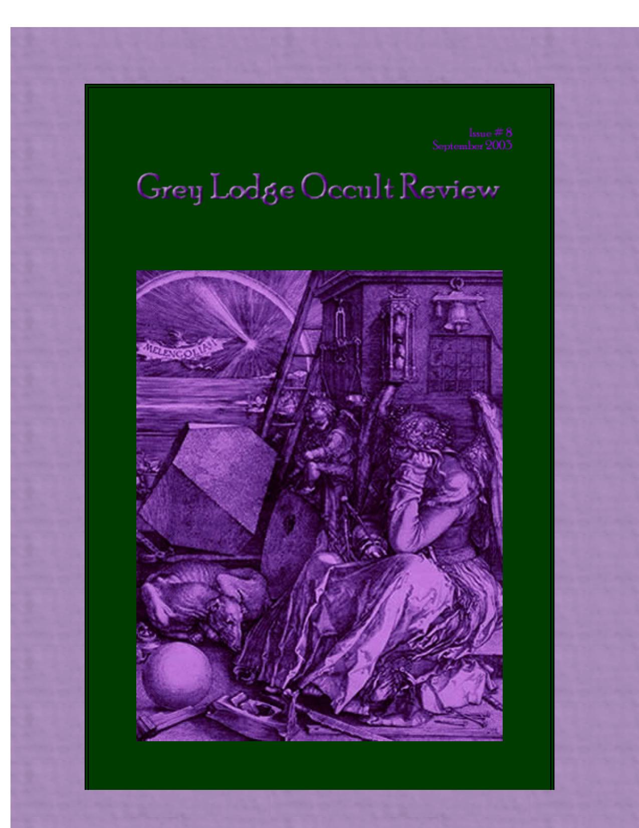 :: Grey Lodge Occult Review :: Issue #8 by Unknown