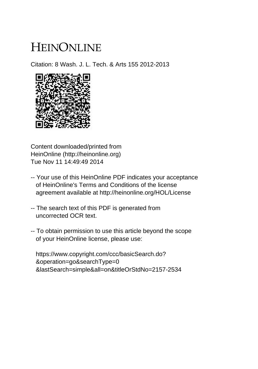 [Article] Introduction to Mobile Money in Developing Countries: Financial Inclusion and Financial Integrity Conference Special Issue by Jane K Winn Louis de Koker