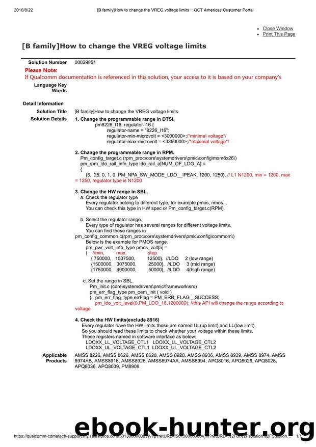 [B family]How to change the VREG voltage limits   QCT Americas Customer Portal by Unknown