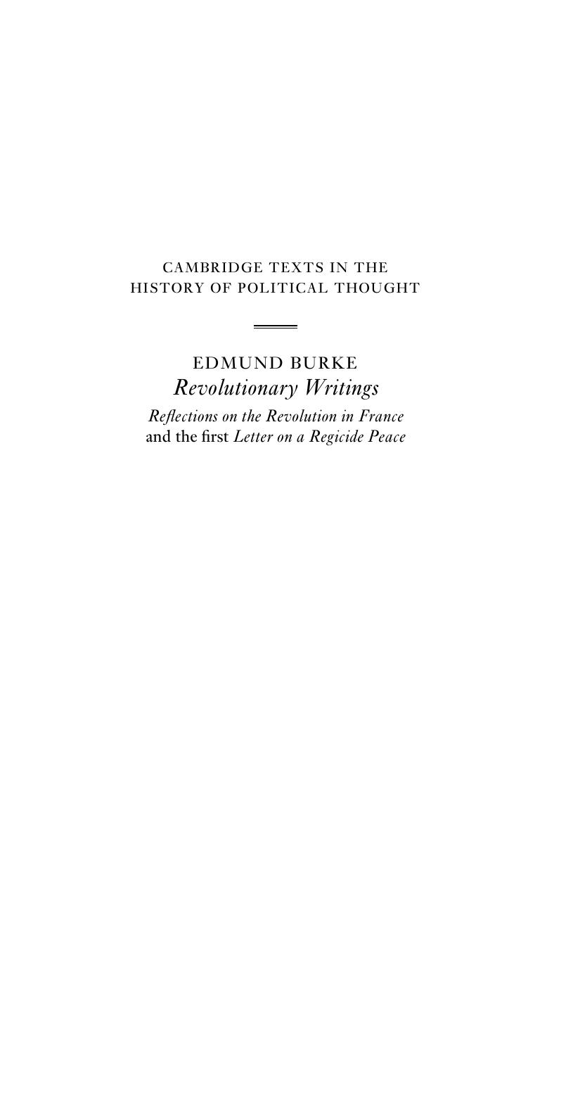 [Cambridge Texts in the History of Political Thought] Edmund Burke Iain Hampsher-Monk (Editor) by unknow