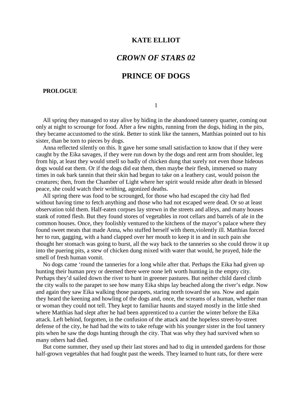 [Crown of Stars 02] - Prince of Dogs by Kate Elliott