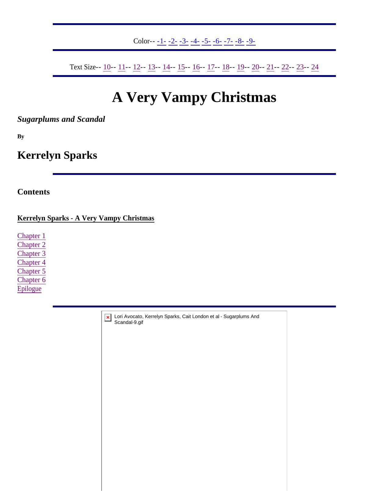 [Love at Stake Book 02a] - Sugarplums And Scandal by Kerrelyn Sparks