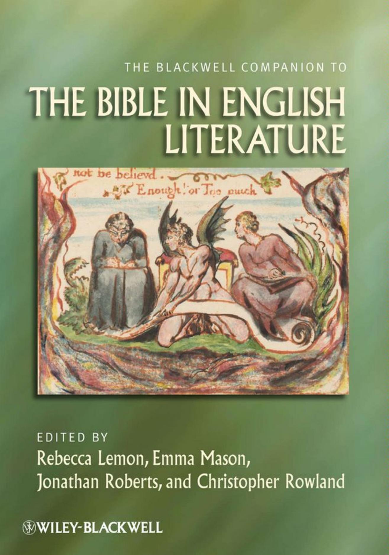 [Rebecca Lemon]The Blackwell Companion to the Bible in English Literature(pdf){Zzzzz} by Unknown
