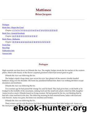 [Redwall 03] - Mattimeo by Brian Jacques