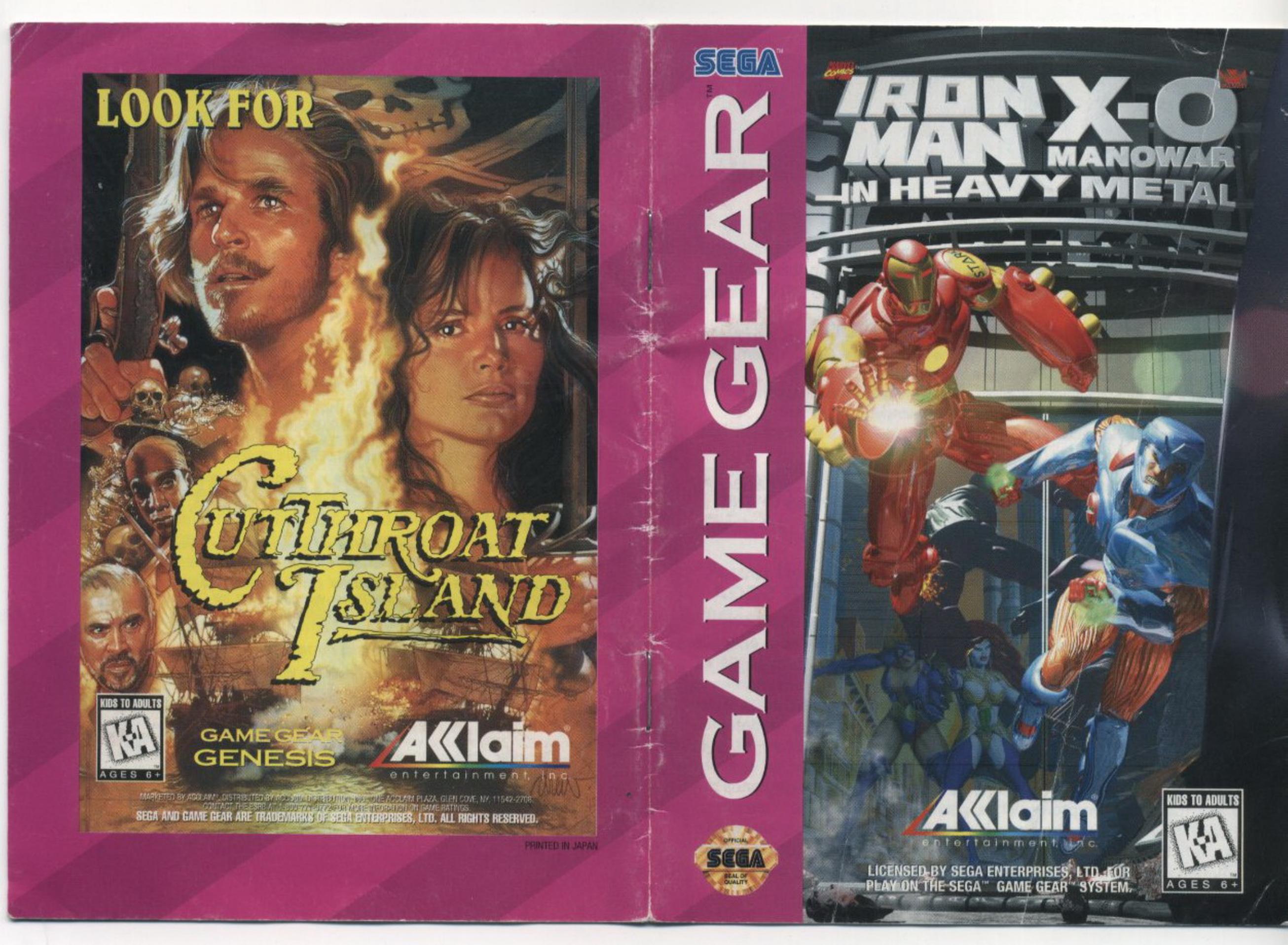 [SEGA GameGear] Acclaim Entertainment Iron Man X-O Manowar in Heavy Metal (Euro, USA) by Unknown