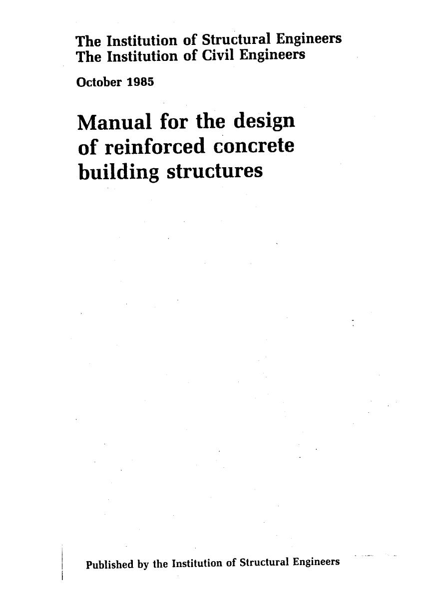 [architecture ebook] manual for the design of reinforced concrete building struct by Unknown