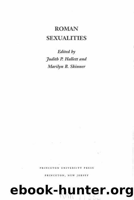 [history] Roman Sexualities by Marilyn B. Skinner by Unknown