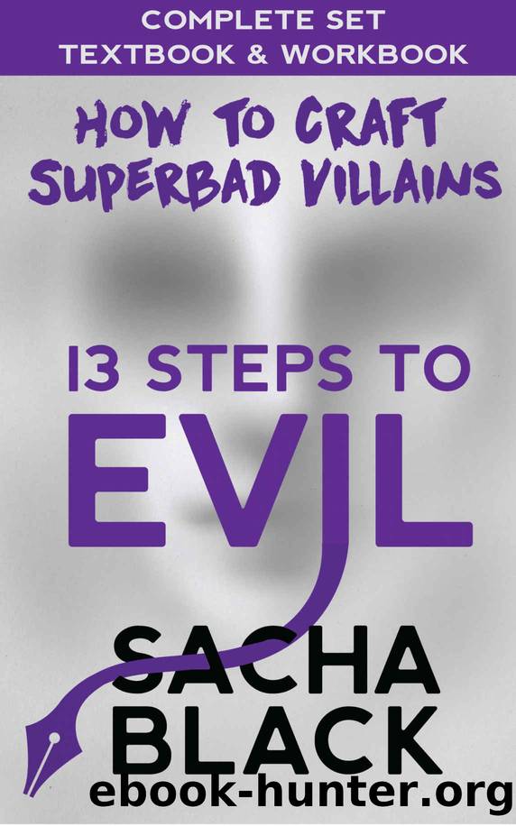 [writing] 13 steps to evil - how to craft a superbad villains by Sacha Black