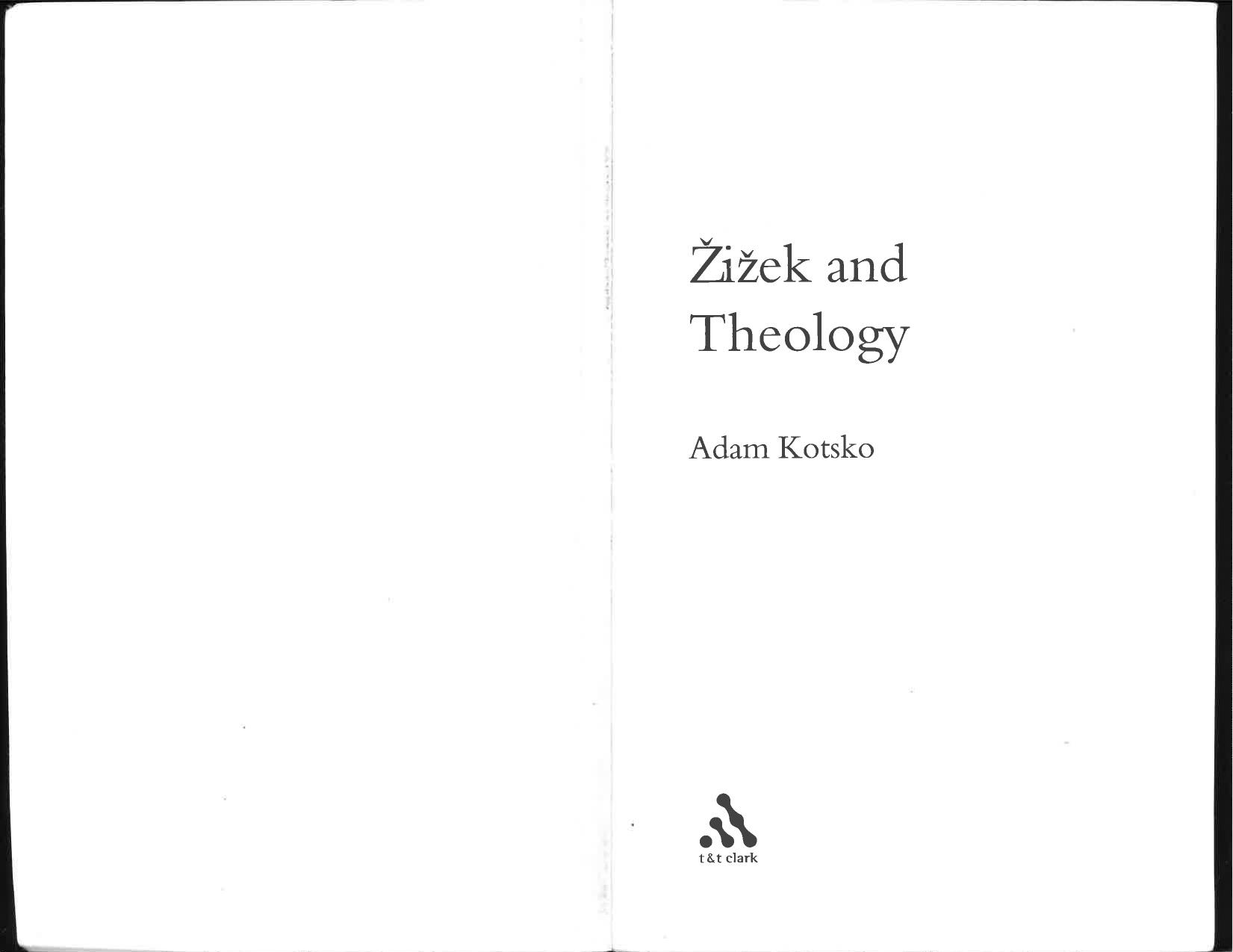 Å½iÅ¾ek and theology by Adam Kotsko