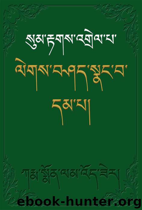 སུམ་རྟགས་འགྲེལ་པ་ལེགས་བཤད་སྣང་བ་དམ་པ། by ཀརྨ་སྨོན་ལམ་འོད་ཟེར།