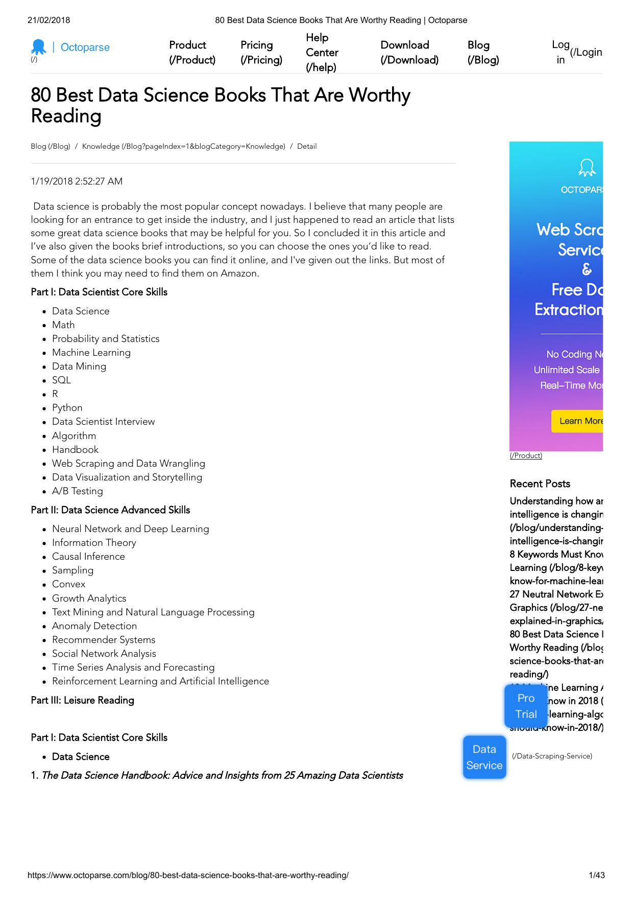 00 Guide 80 Best Data Science Books That Are Worthy Reading Octoparse by Unknown
