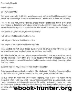 00 The Burning Man by Tad Williams