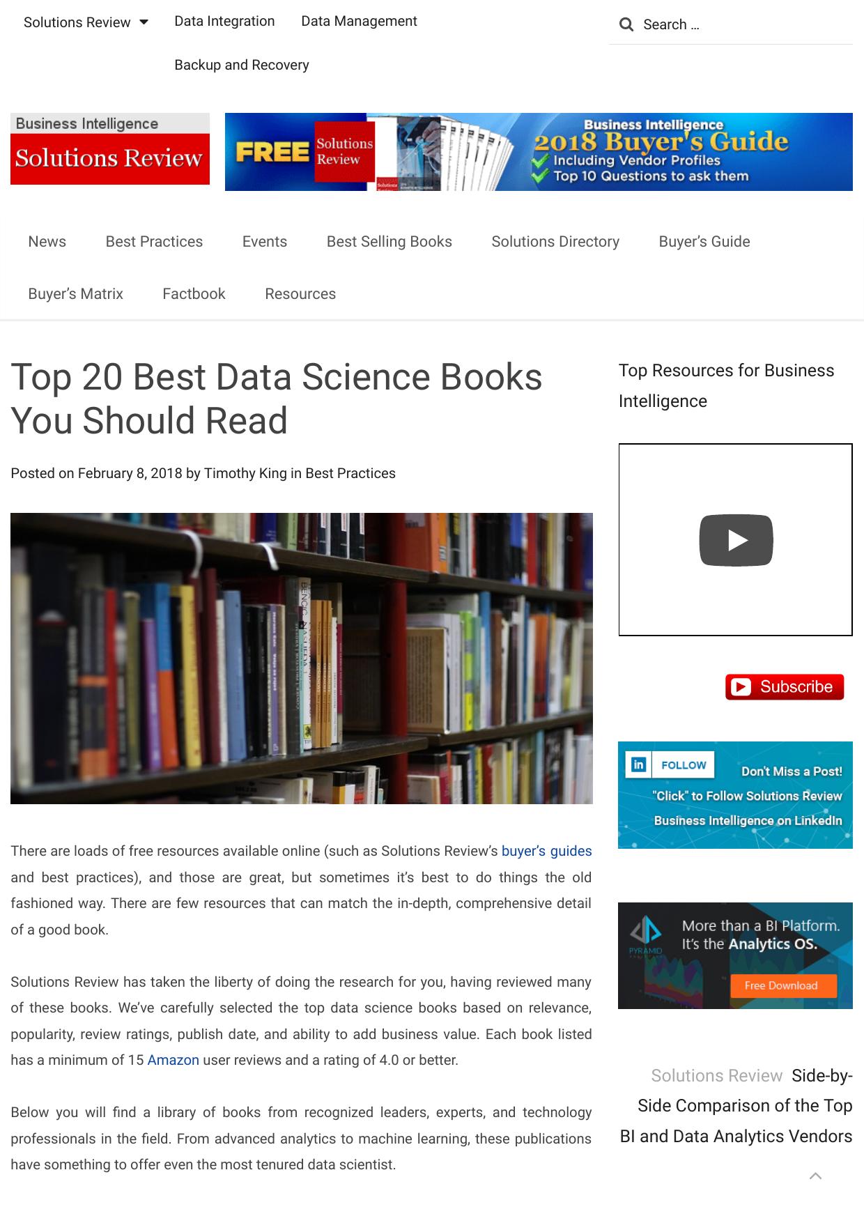 00 Top 20 Best Data Science Books You Should Read by Unknown