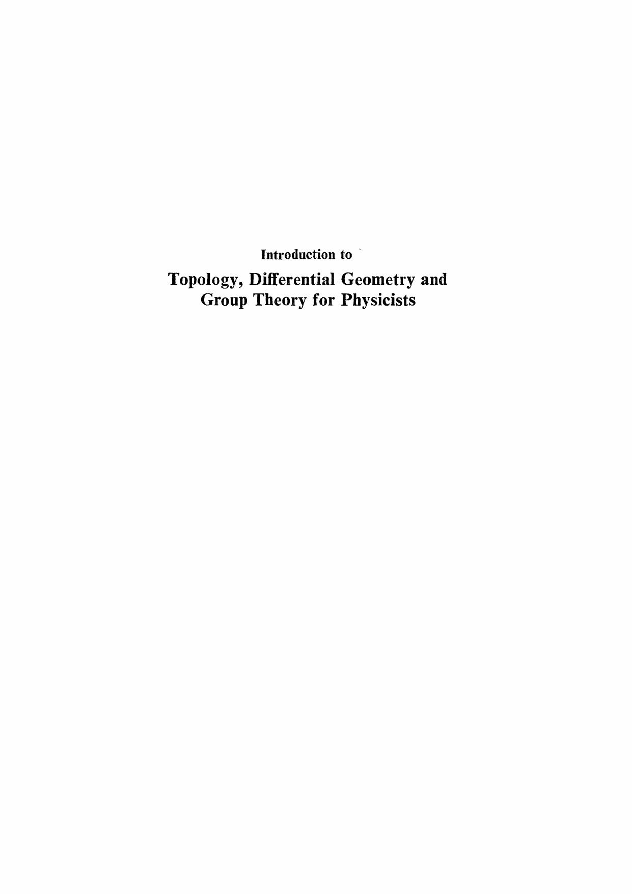 00004 - Introduction to Topology, Differential Geometry and Group Theory for Physicists [Mukhi-Mukunda].djvu by Kostas