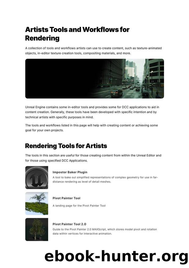002 Artists Tools and Workflows for Rendering by Unknown