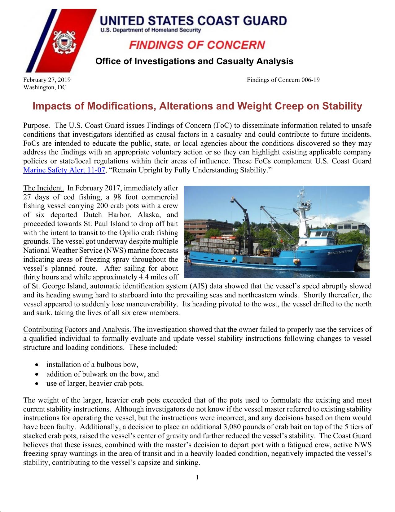 006-19 - Impacts of Modifications Alterations and Weight Creep on Stability by KWOlsen