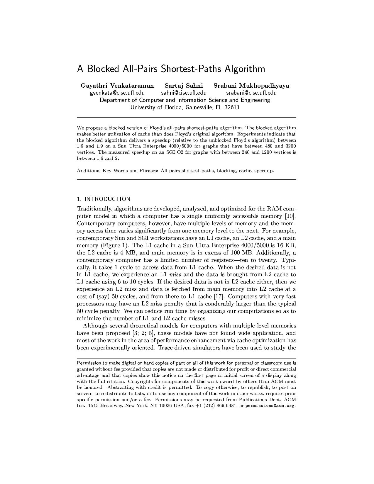 01 - A blocked all-pairs shortest-paths algorithm.pdf by mkozlov