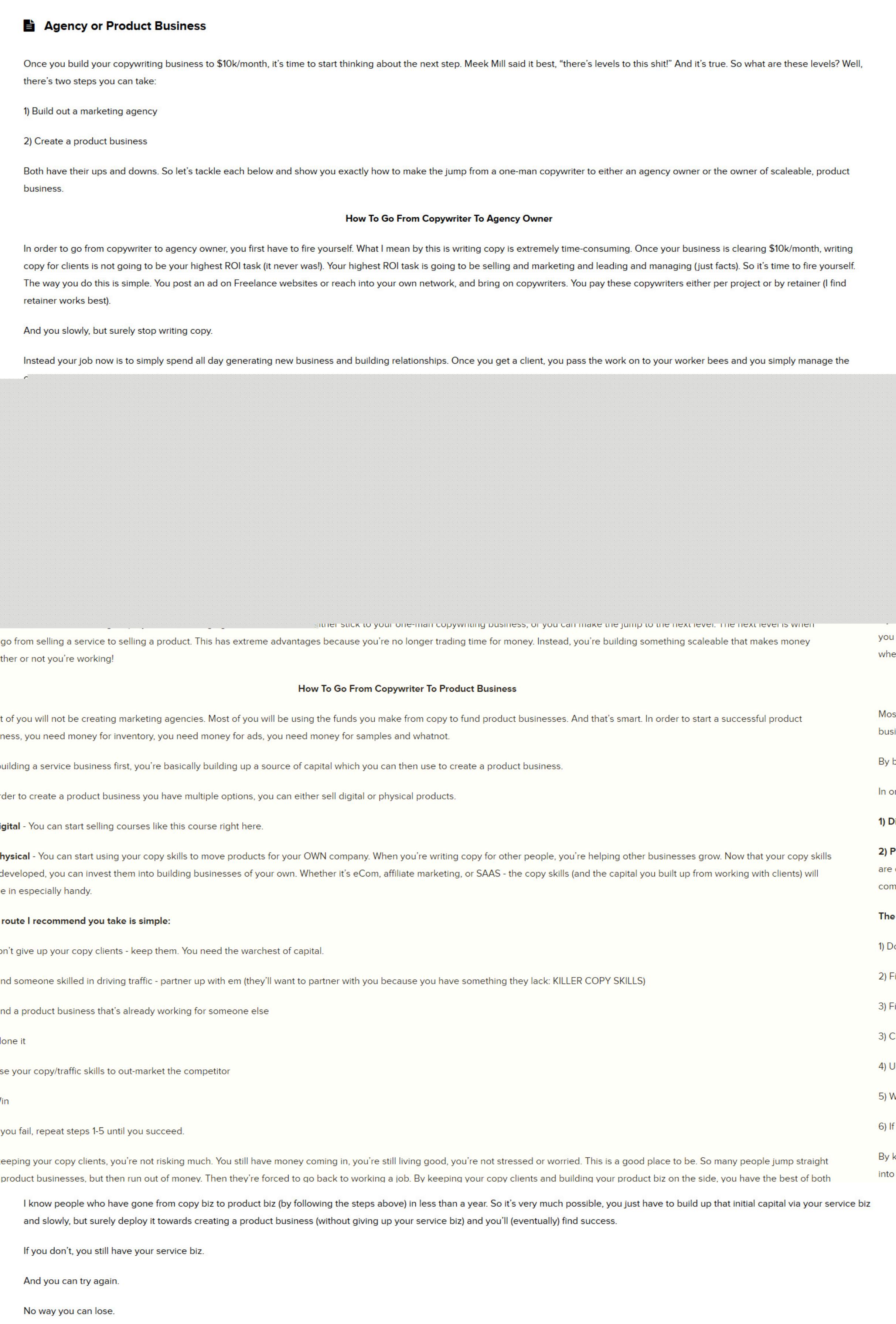01- Agency or Product Business by Unknown
