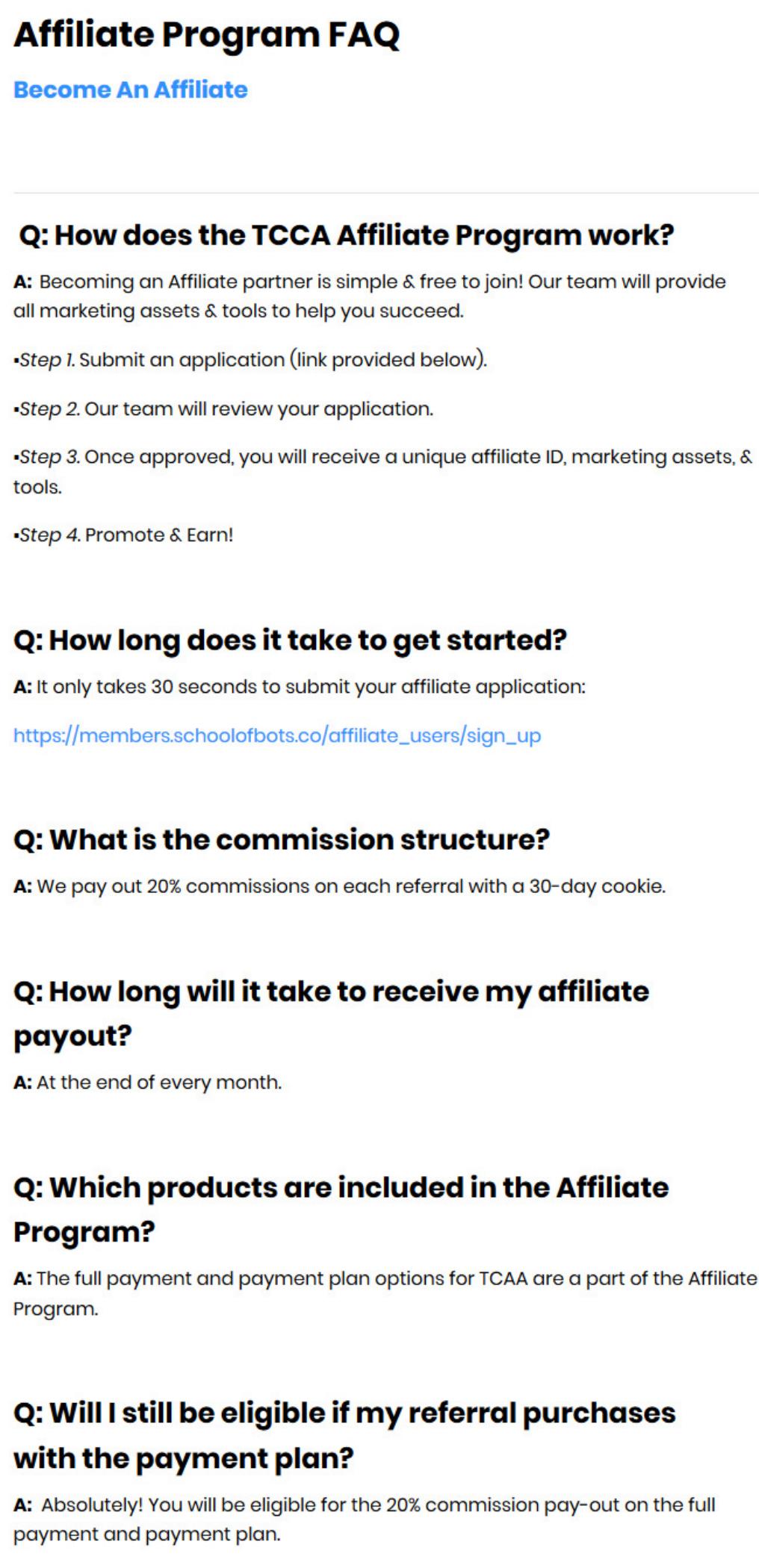 01-Affiliate Program FAQ by Unknown