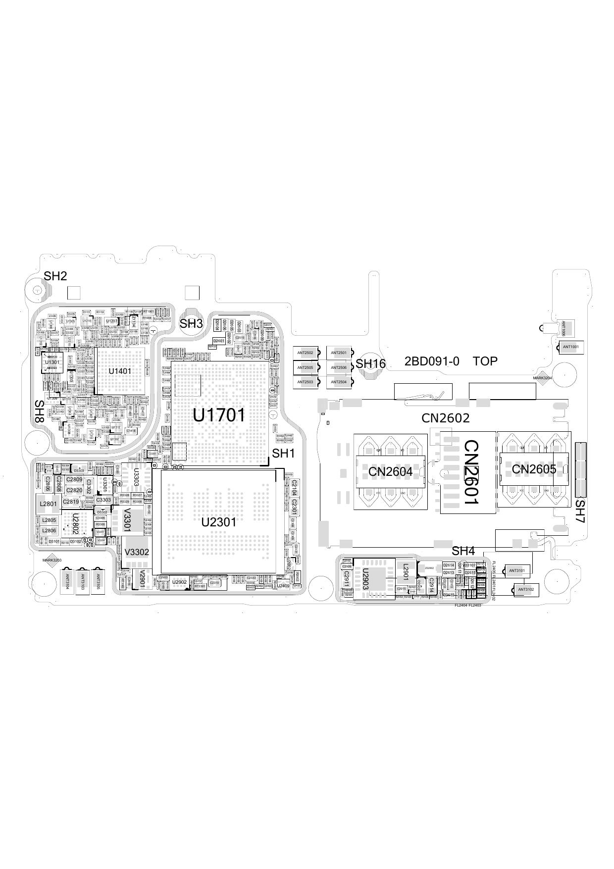 01-R15 standard edition by Component layout plan