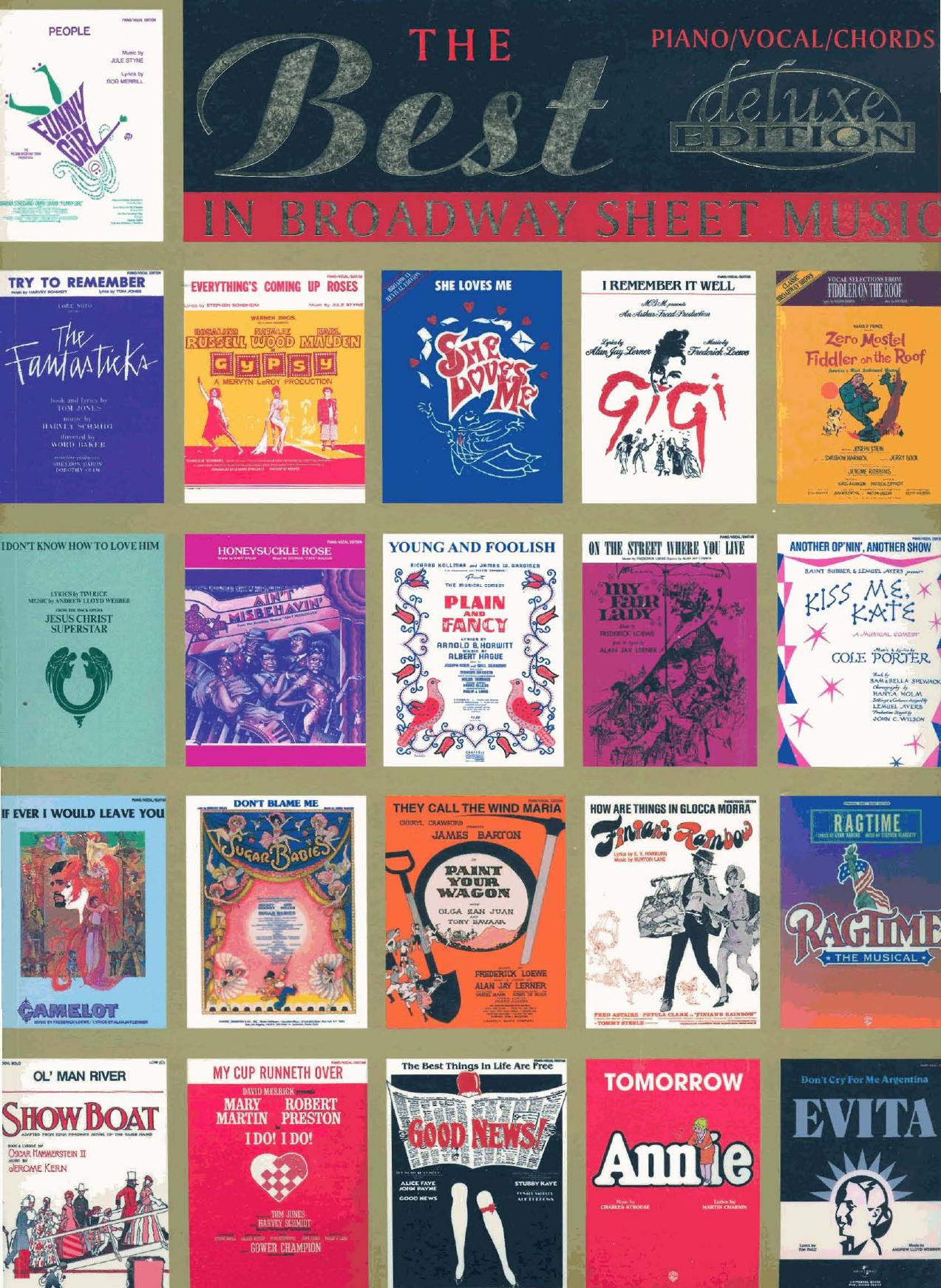 0111 - Best In Broadway Sheet Music, The by Deluxe Edition