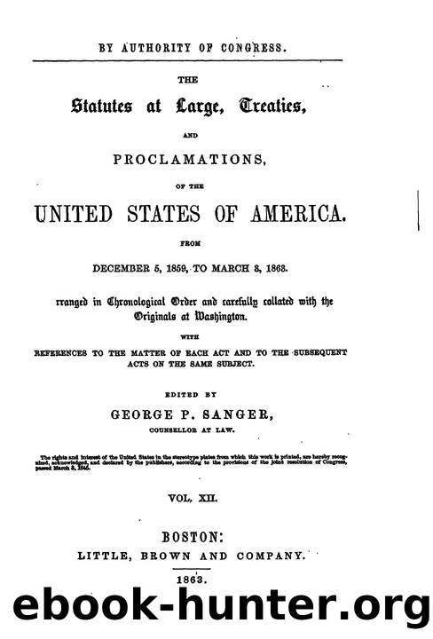 012 statutes at large by Unknown