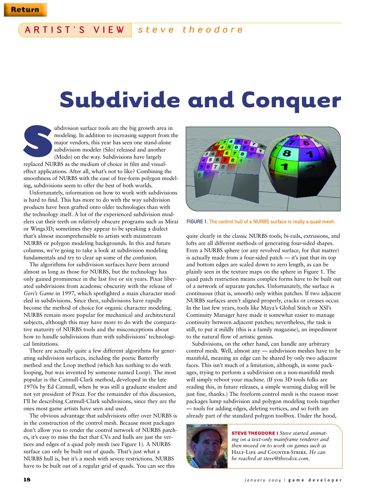 012004: Artist's View: Subdivide and Conquer by Unknown